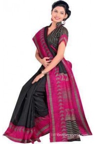 Ishin Printed Fashion Art Silk Sari